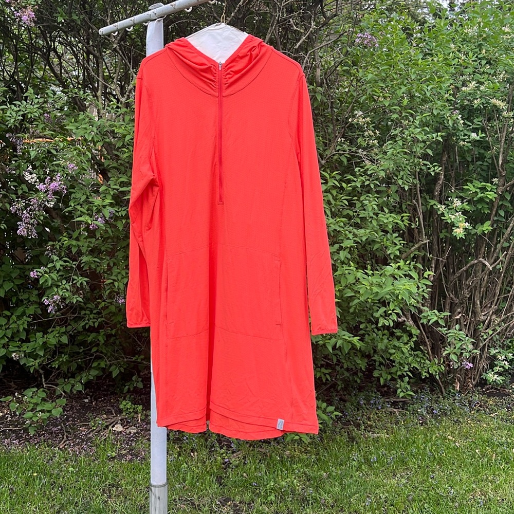 LL Bean Women's Hooded Tunic Cover-up- XL